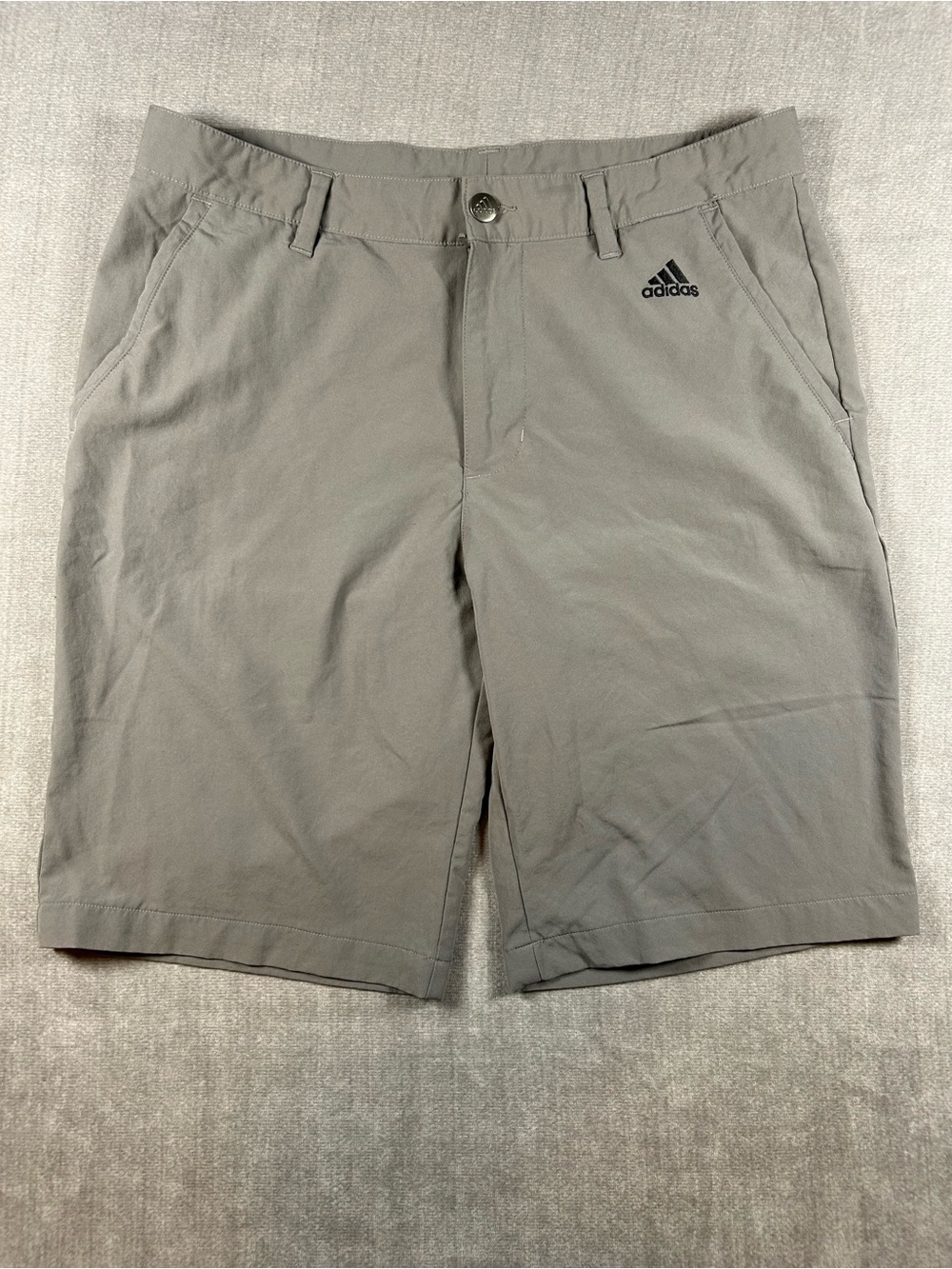 Adidas Shorts Mens 30 (Measured 32x10) Gray Chino Performance Golf Outdoor